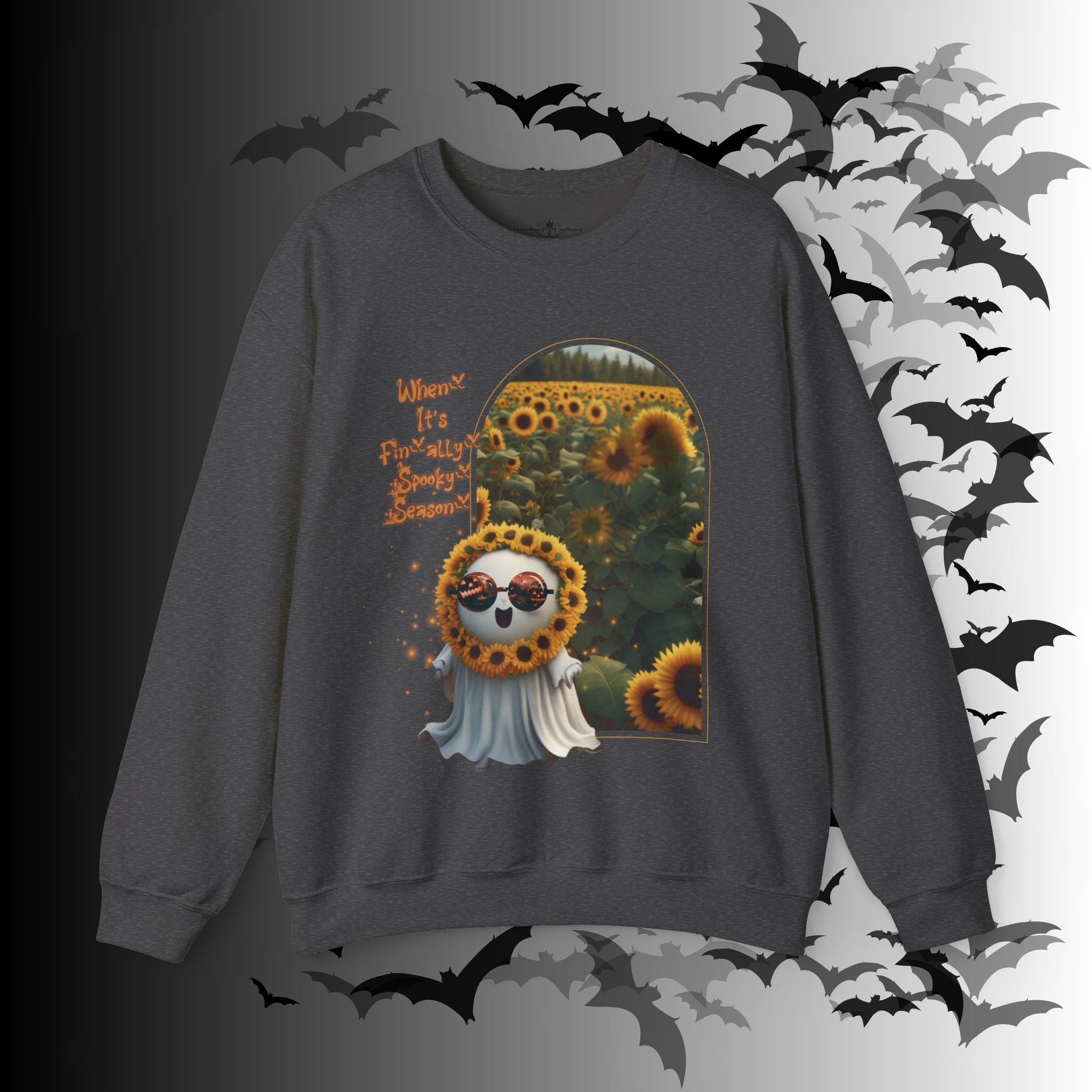 Summerween Ghost Crewneck Sweatshirt — When It's Finally Spooky Season