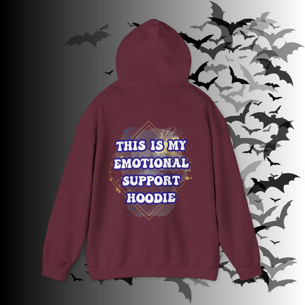 This Is My Emotional Support Hoodie — Funny Back Print Pullover