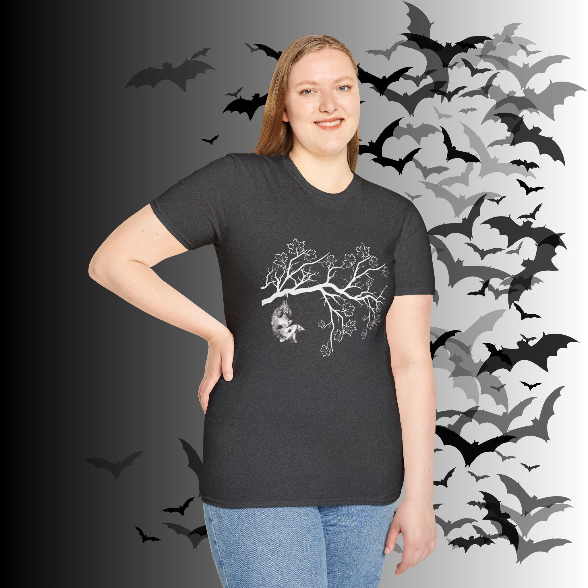 Gothic Hanging Possum T-Shirt — Cute Dark Academia Nature Tee