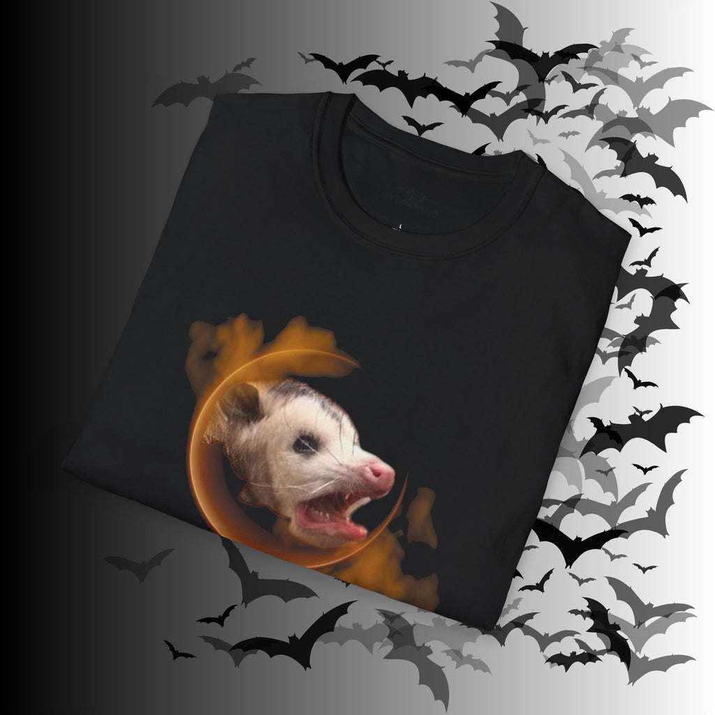 Gothic Screaming Possum T-Shirt — Edgy Humor Tee