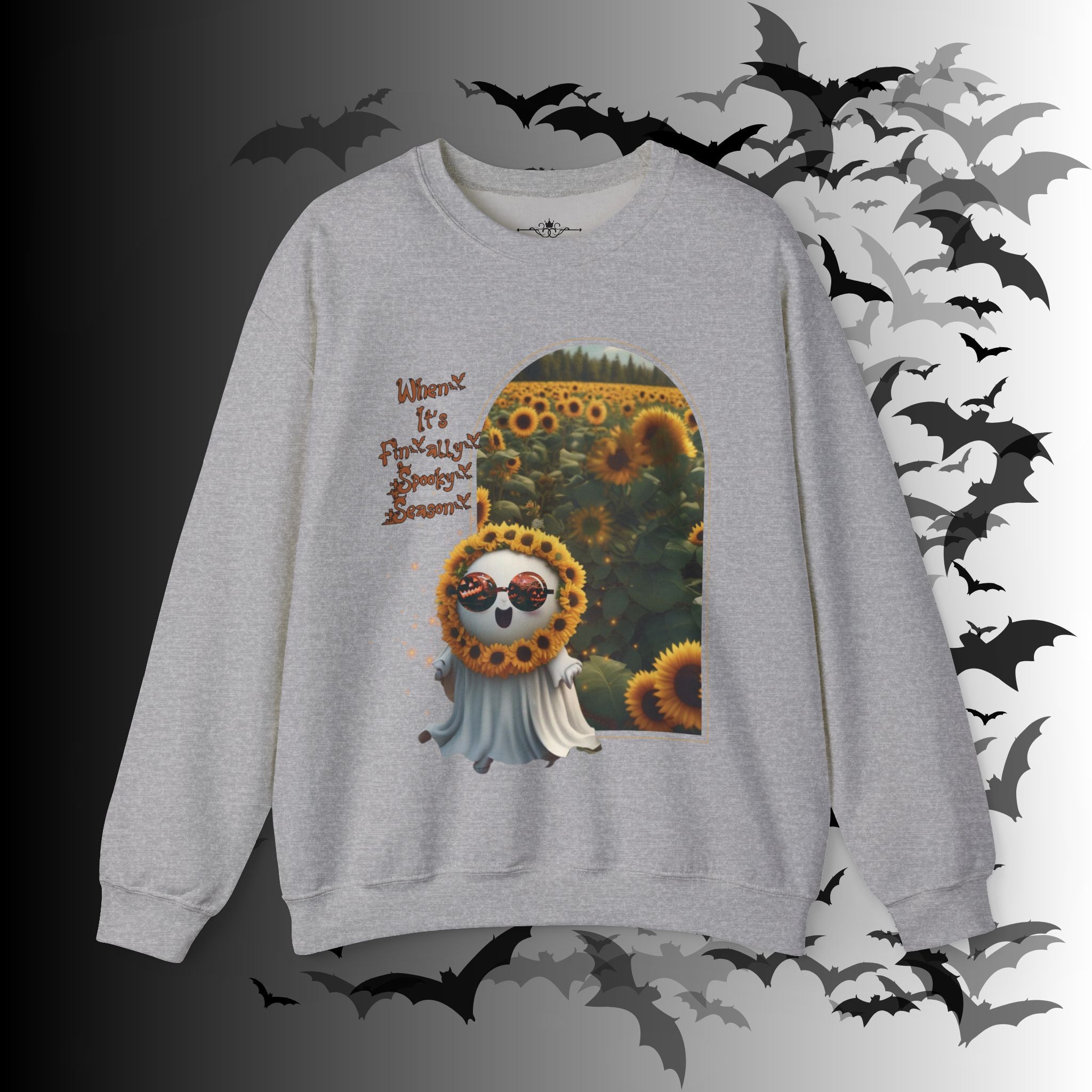 Summerween Ghost Crewneck Sweatshirt — When It's Finally Spooky Season