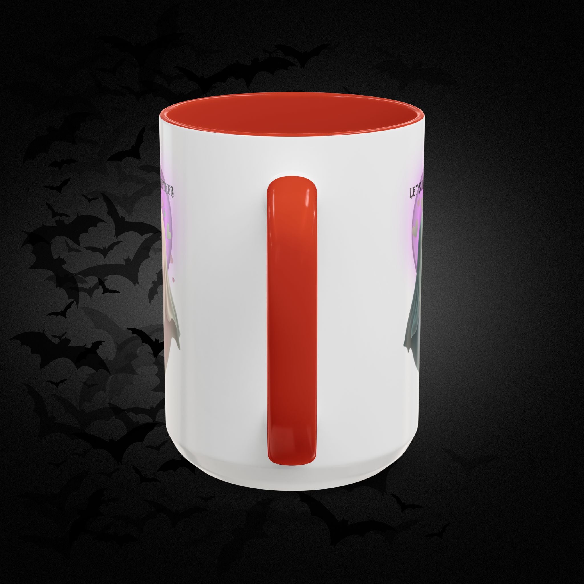 Let's Haunt People Together Forever Coffee Mug — Valloween Ghost Couple Accent Mug
