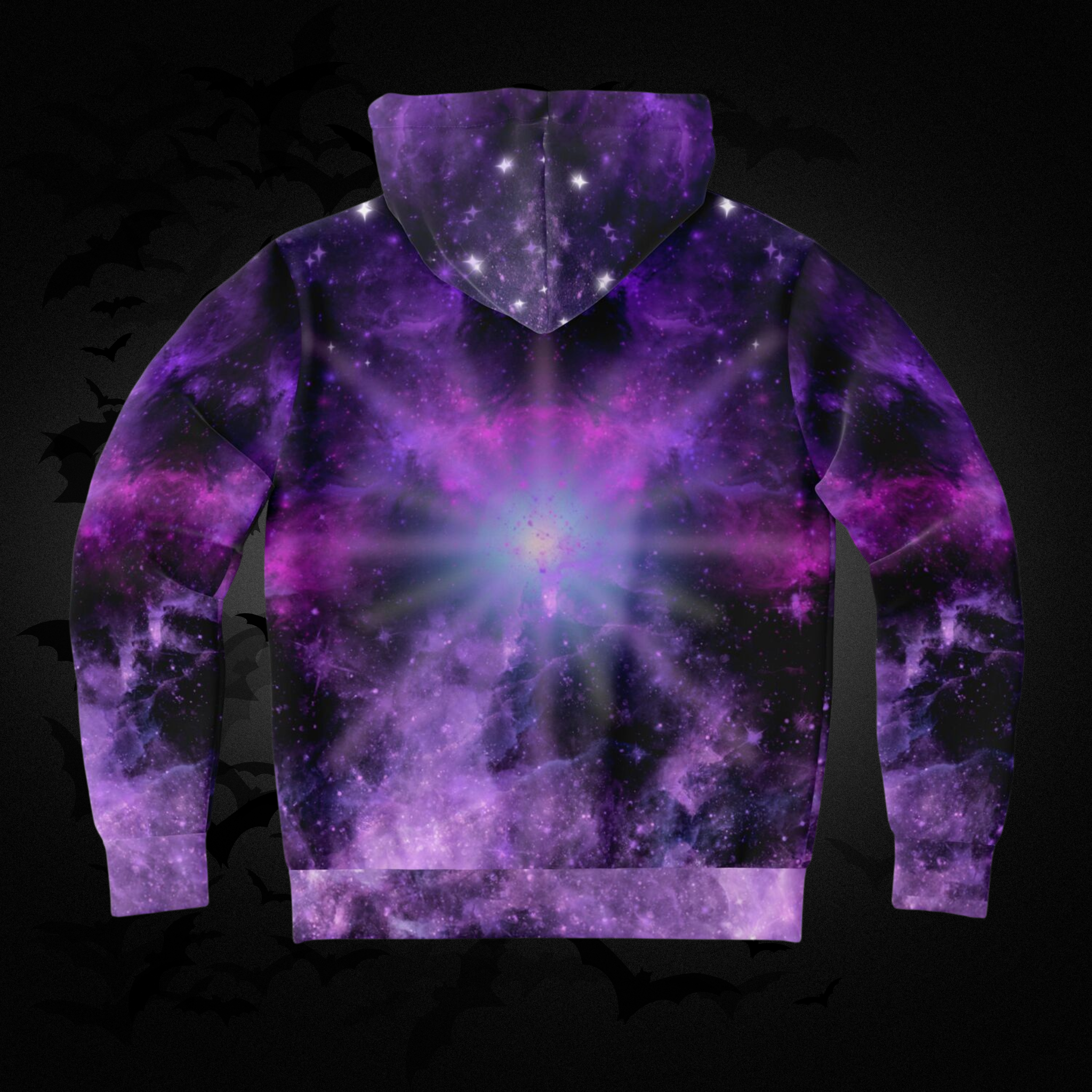 Purple Galaxy All Over Print Hoodie