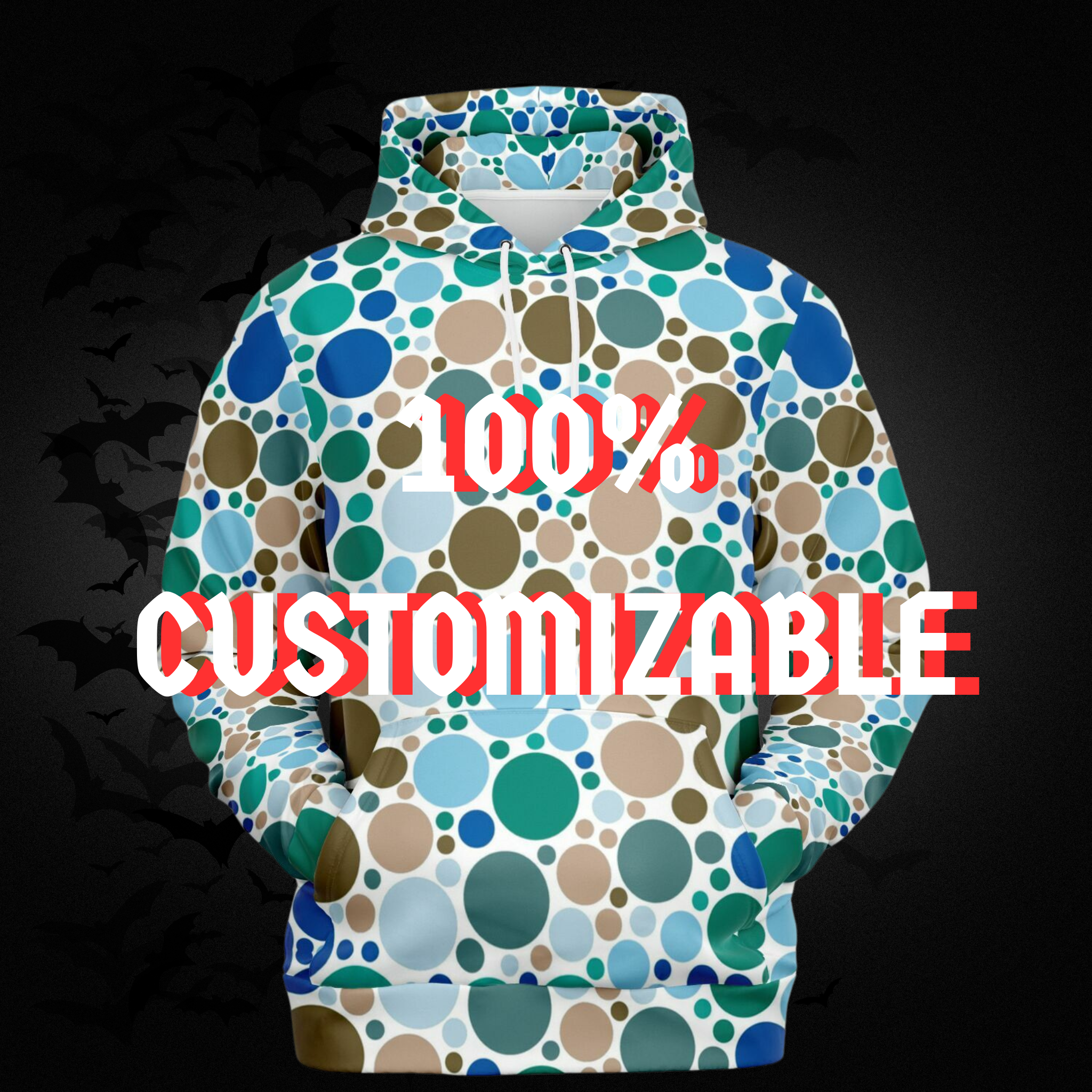 Custom All Over Print Hoodie | Fully Personalized Unisex Pullover