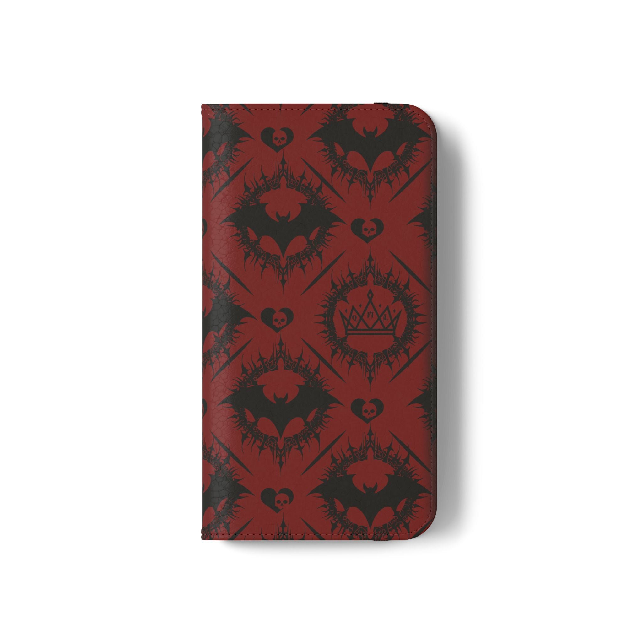Copy of Gothic Bat Wallet Flip Case - Elegant Goth Phone Wallet - Bat Pattern Flip Case - Gothic Phone Case - Stylish Wallet Phone Case