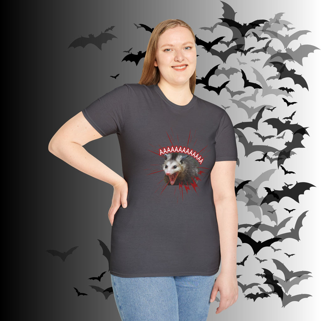"AAAAAAAAAAAA" Screaming Possum T-Shirt — Edgy Humor Tee
