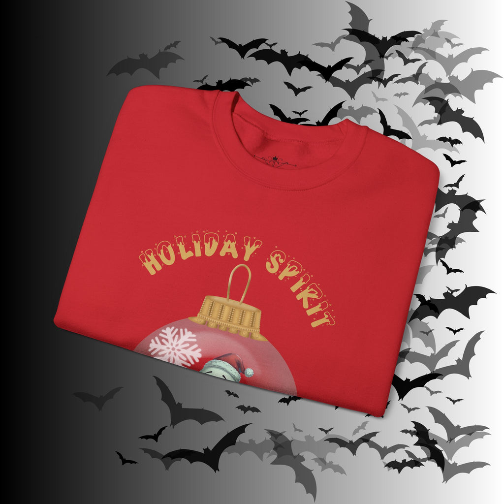 Holiday Spirit Crewneck Sweatshirt — Ghost Christmas Ornament Gothmas