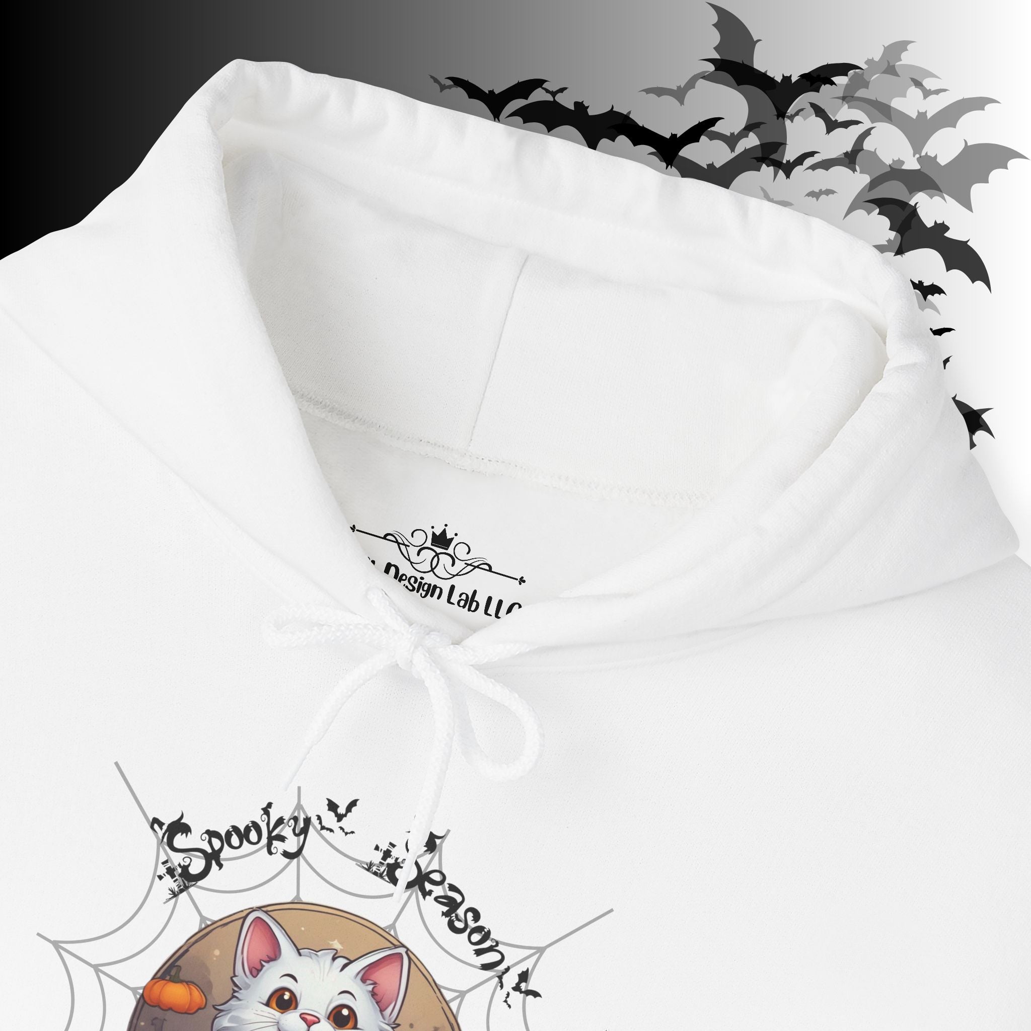 Spooky Season Cat Hoodie — Kawaii Halloween Pumpkin Pullover