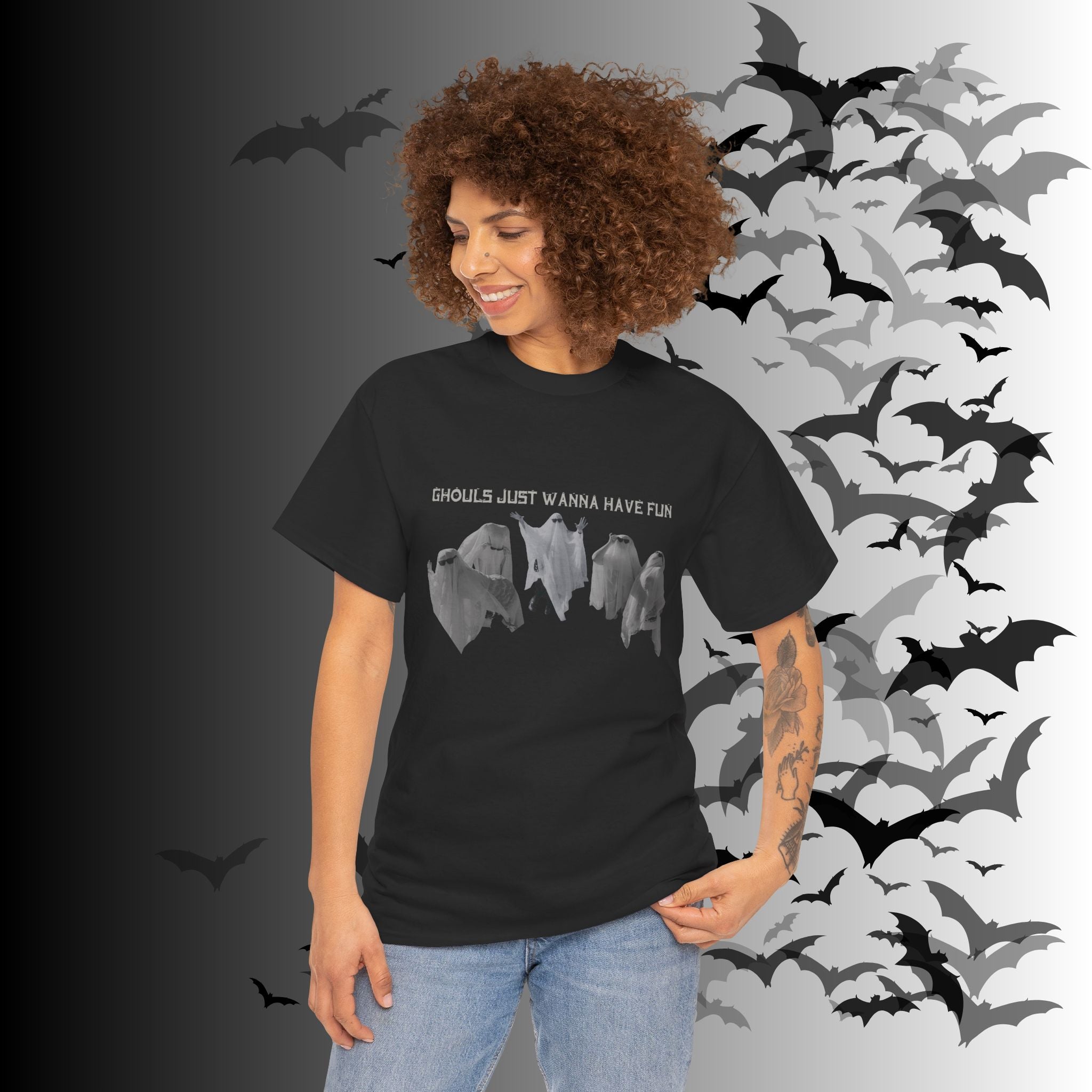 "Ghouls Just Wanna Have Fun" Ghost T-Shirt — Gothic Humor Tee