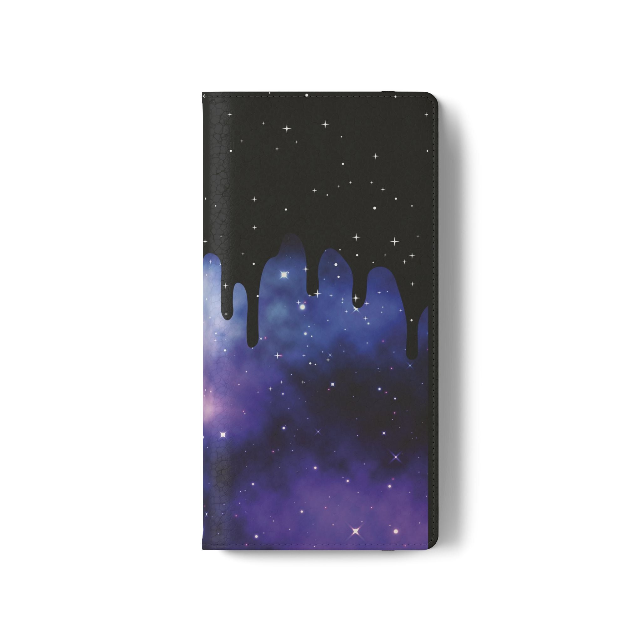 Pastel Goth Drippy Galaxy Flip Wallet Phone Case - Wallet Case for Samsung and iPhone - Gothic Style Wallet Phone Cases