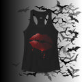 Goth Bloody Kiss Tank Top