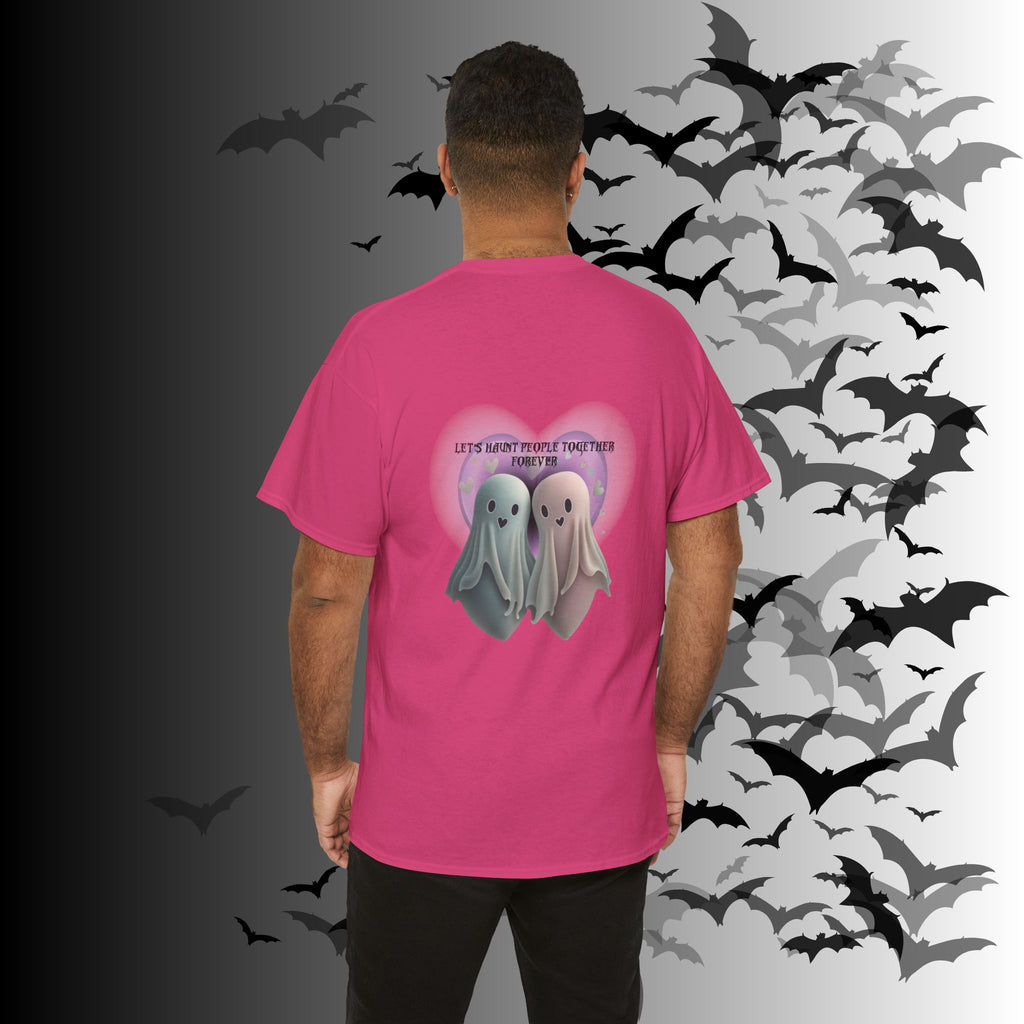 "Let's Haunt People Together Forever" Ghost Couples T-Shirt — Matching Halloween Tee