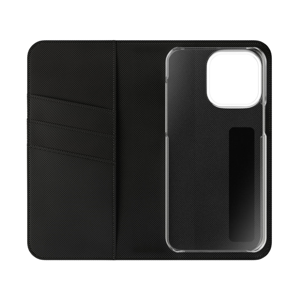 Gothic Celestial Black and Red Flip Wallet Case for iPhone and Samsung Galaxy Phones