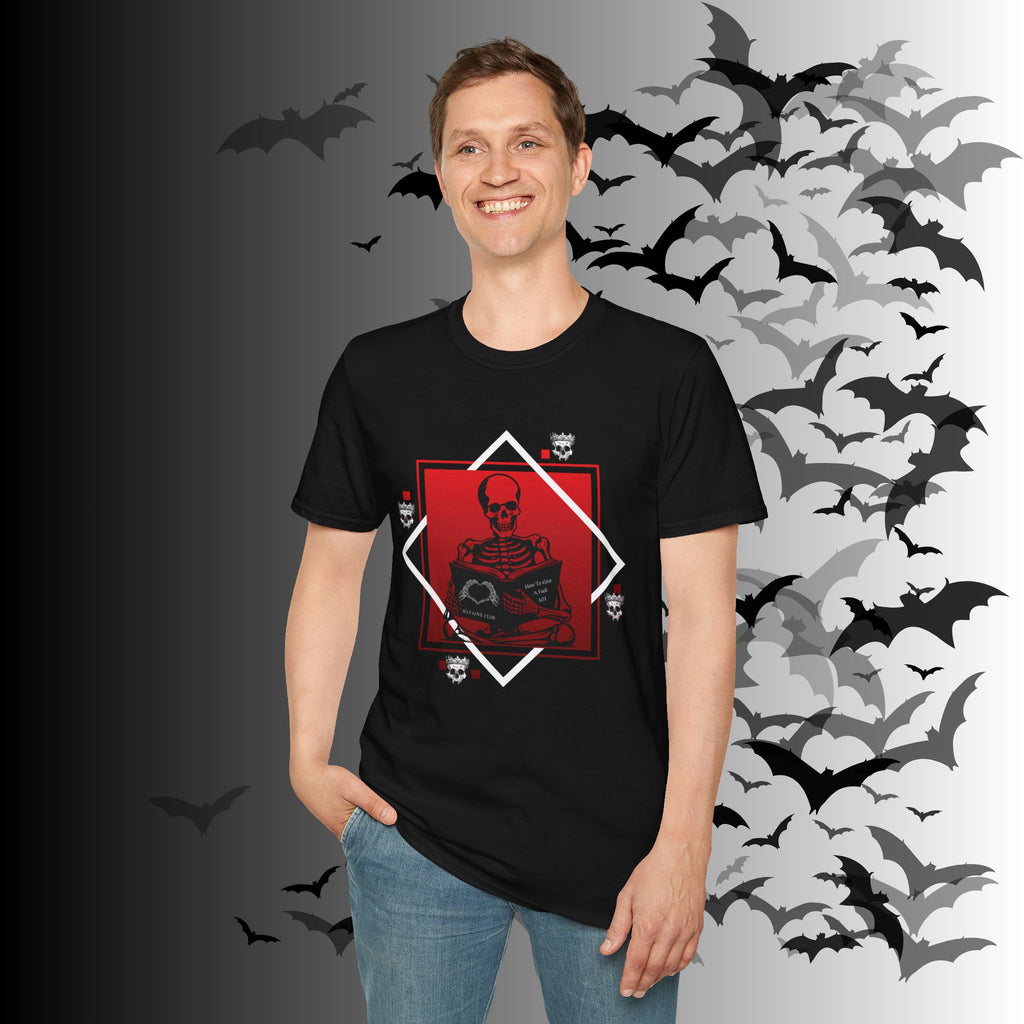 Gothic Skeleton Self Love Club T-Shirt — Dark Academia Graphic Tee
