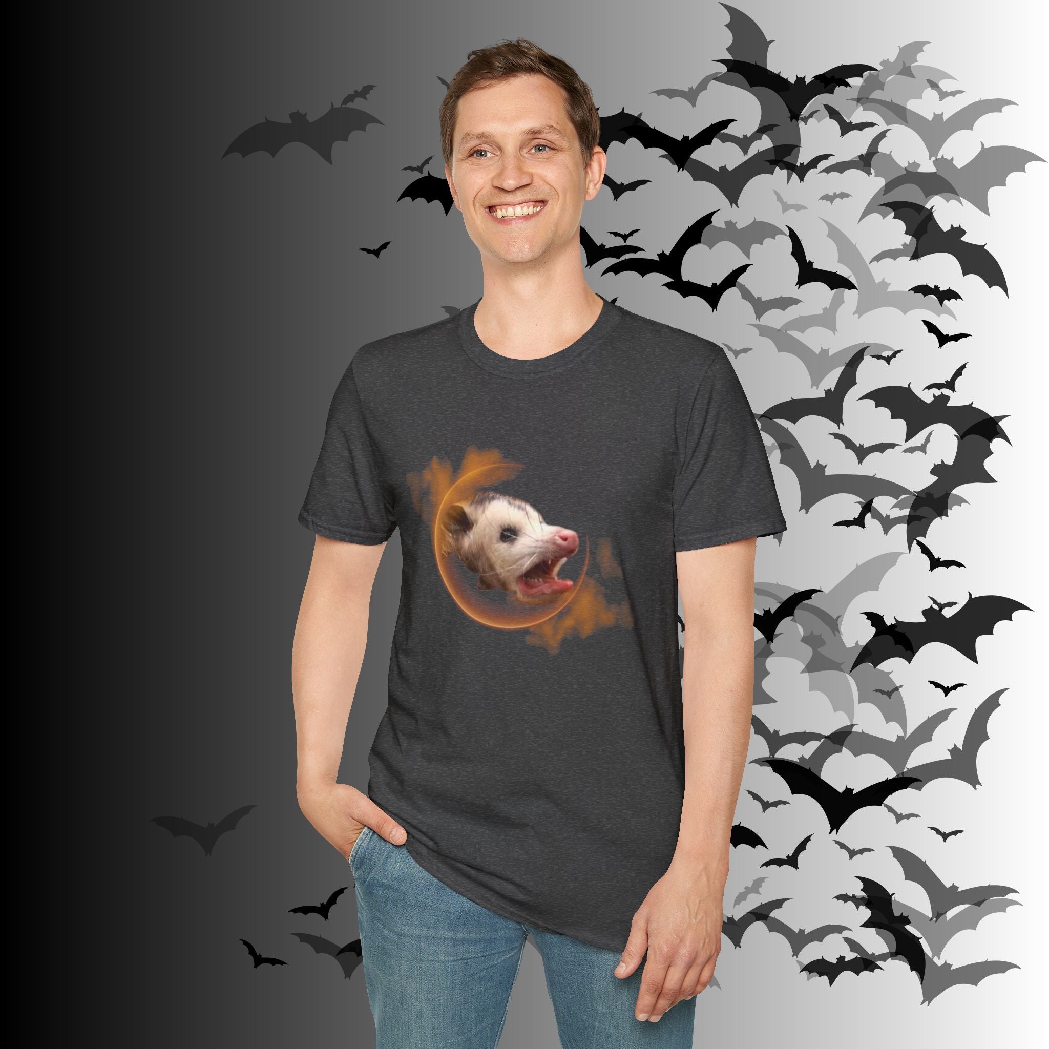 Gothic Screaming Possum T-Shirt — Edgy Humor Tee