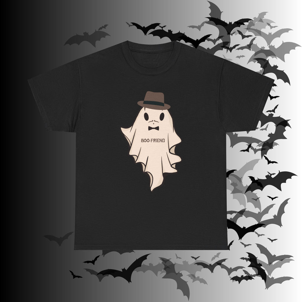 "Ghoul-Friend & Boo-Friend" Matching Ghost Couples T-Shirt — Halloween Matching Tee
