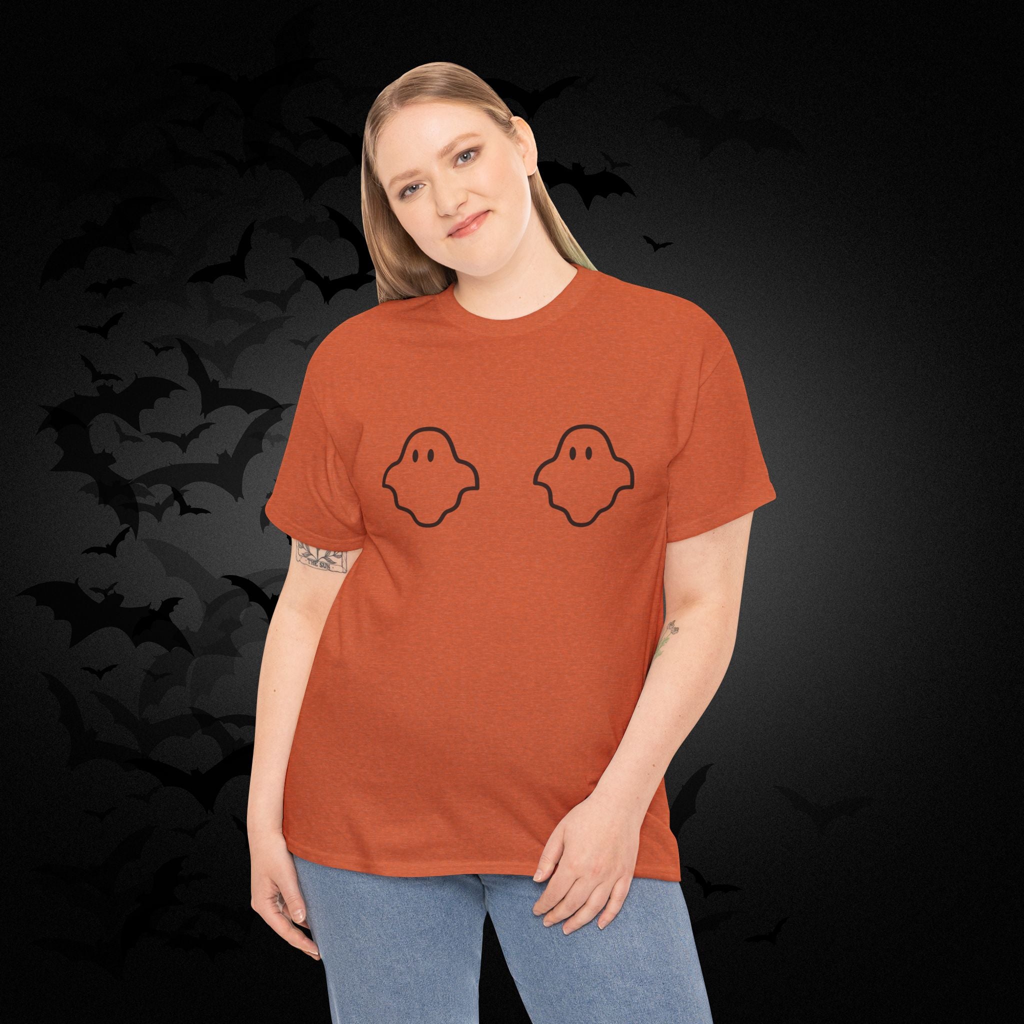 "Boo-bies" Ghost Pun Halloween T-Shirt — Funny Spooky Season Tee