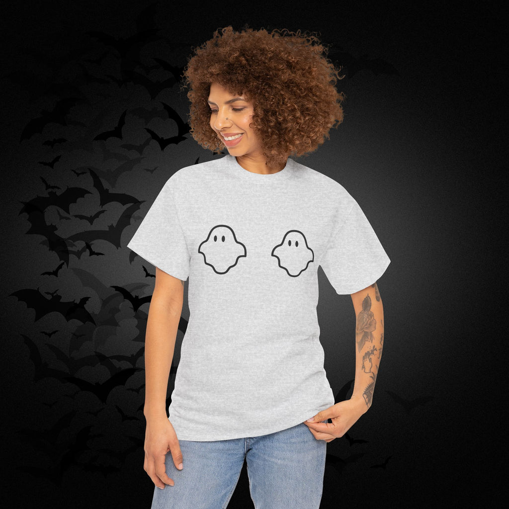 "Boo-bies" Ghost Pun Halloween T-Shirt — Funny Spooky Season Tee