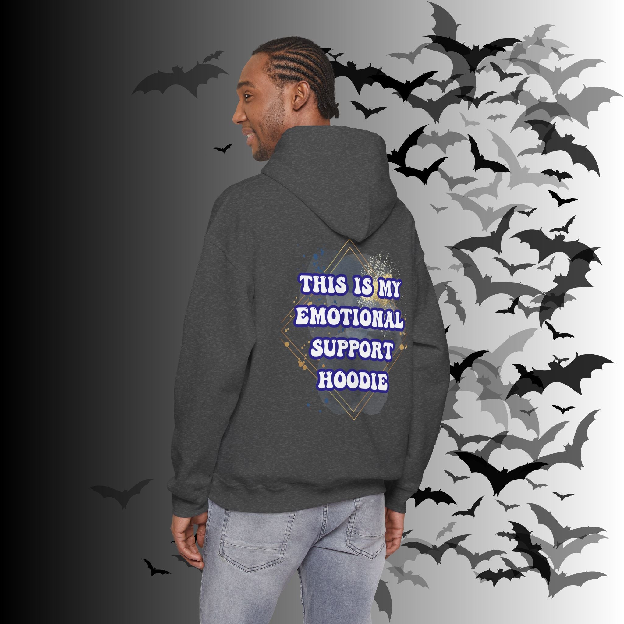 This Is My Emotional Support Hoodie — Funny Back Print Pullover