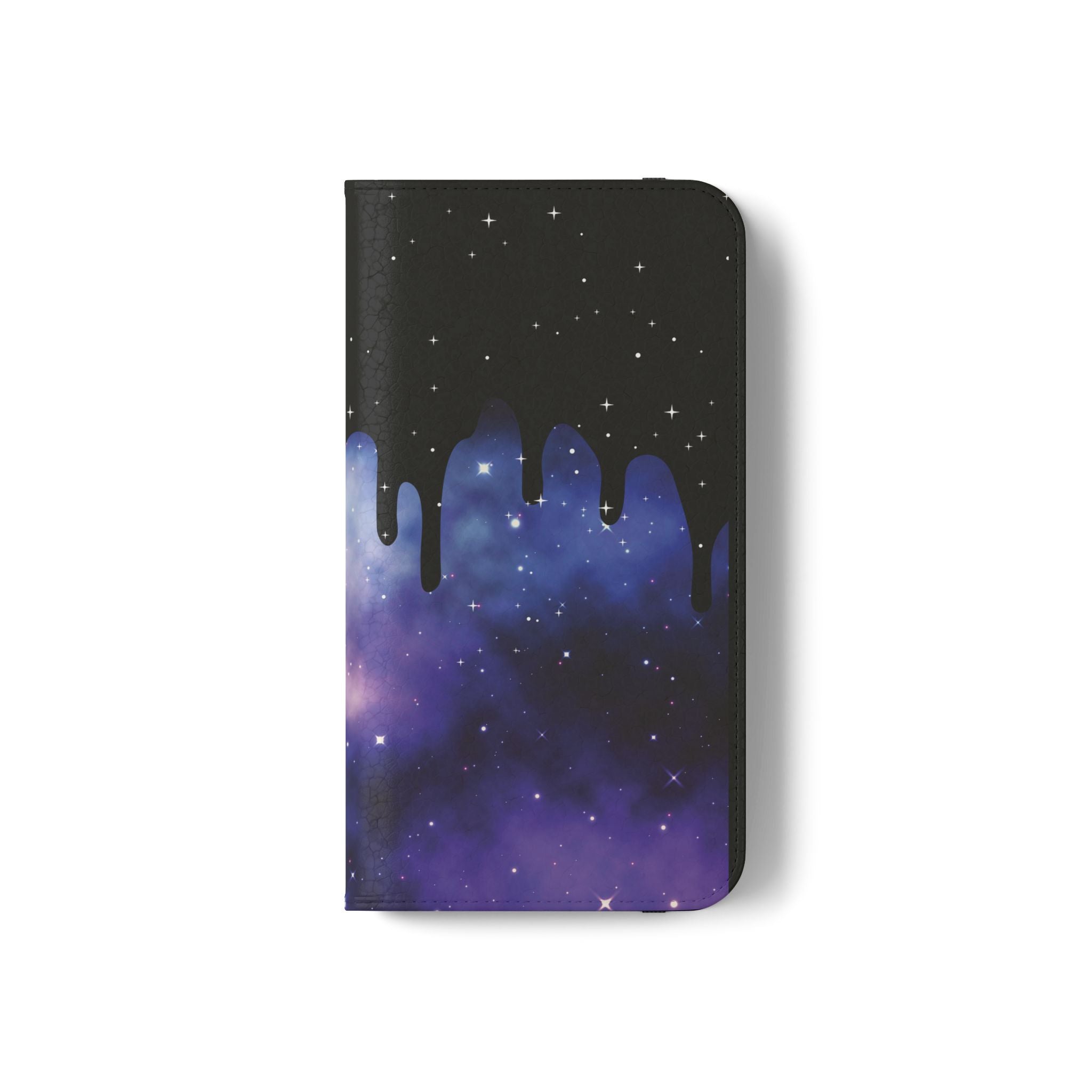 Pastel Goth Drippy Galaxy Flip Wallet Phone Case - Wallet Case for Samsung and iPhone - Gothic Style Wallet Phone Cases