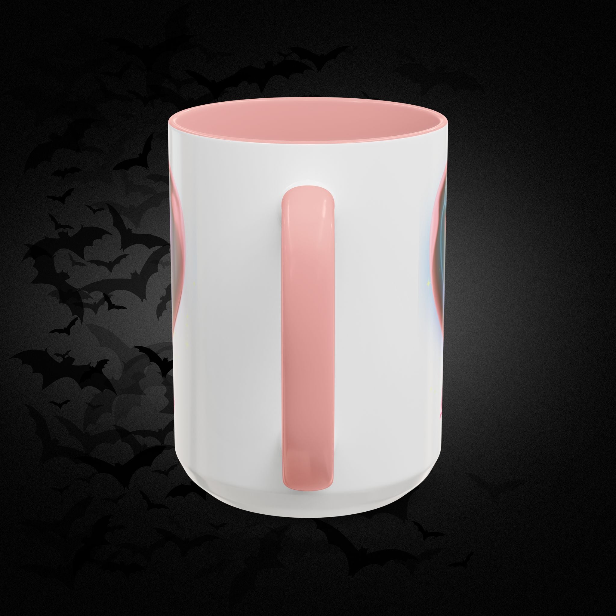Love You Forever Valloween Coffee Mug — Skeleton Couple Heart Design (11/15oz)