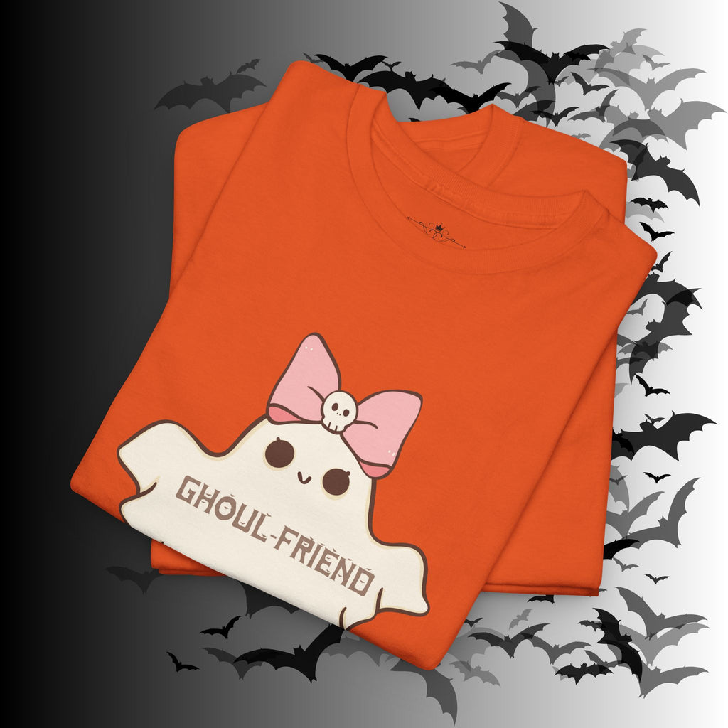 "Ghoul-Friend & Boo-Friend" Matching Ghost Couples T-Shirt — Halloween Matching Tee
