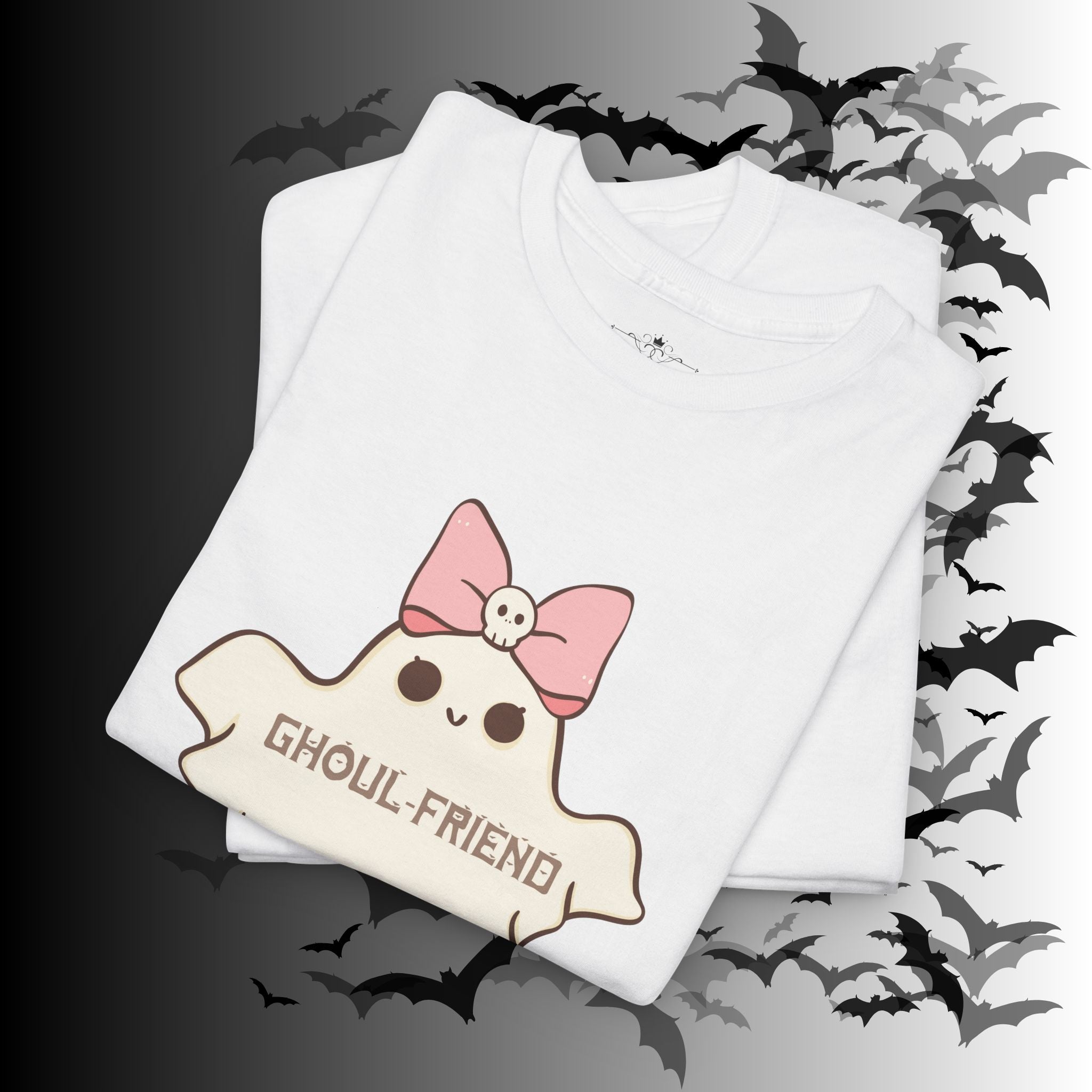 "Ghoul-Friend & Boo-Friend" Matching Ghost Couples T-Shirt — Halloween Matching Tee