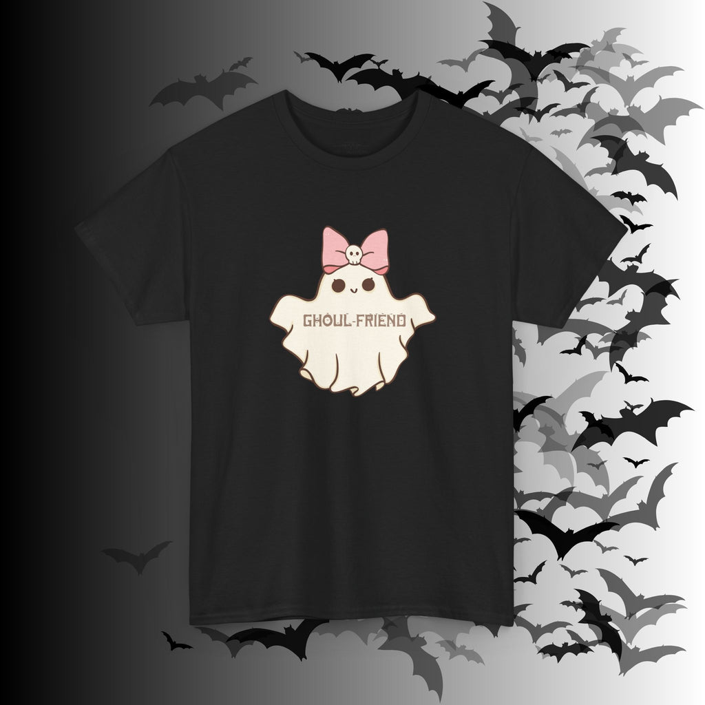 "Ghoul-Friend & Boo-Friend" Matching Ghost Couples T-Shirt — Halloween Matching Tee