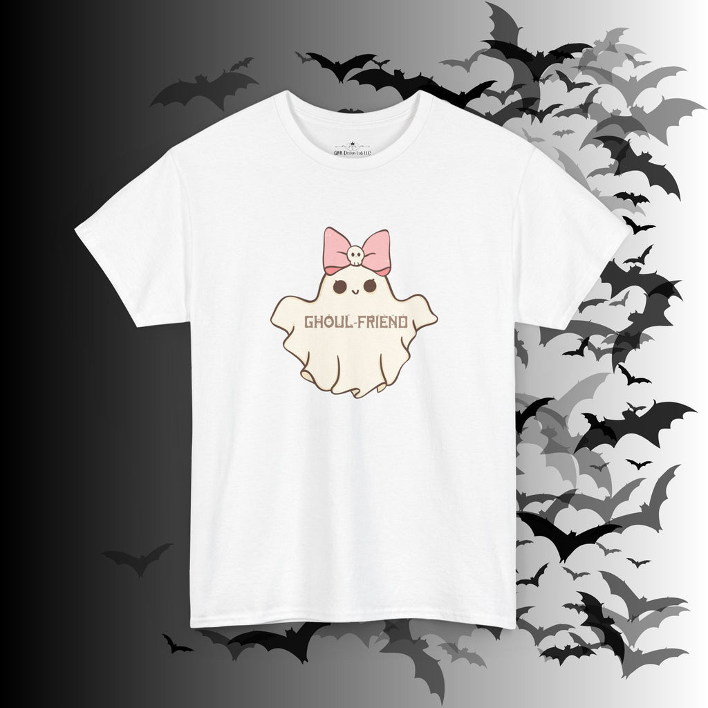 "Ghoul-Friend & Boo-Friend" Matching Ghost Couples T-Shirt — Halloween Matching Tee
