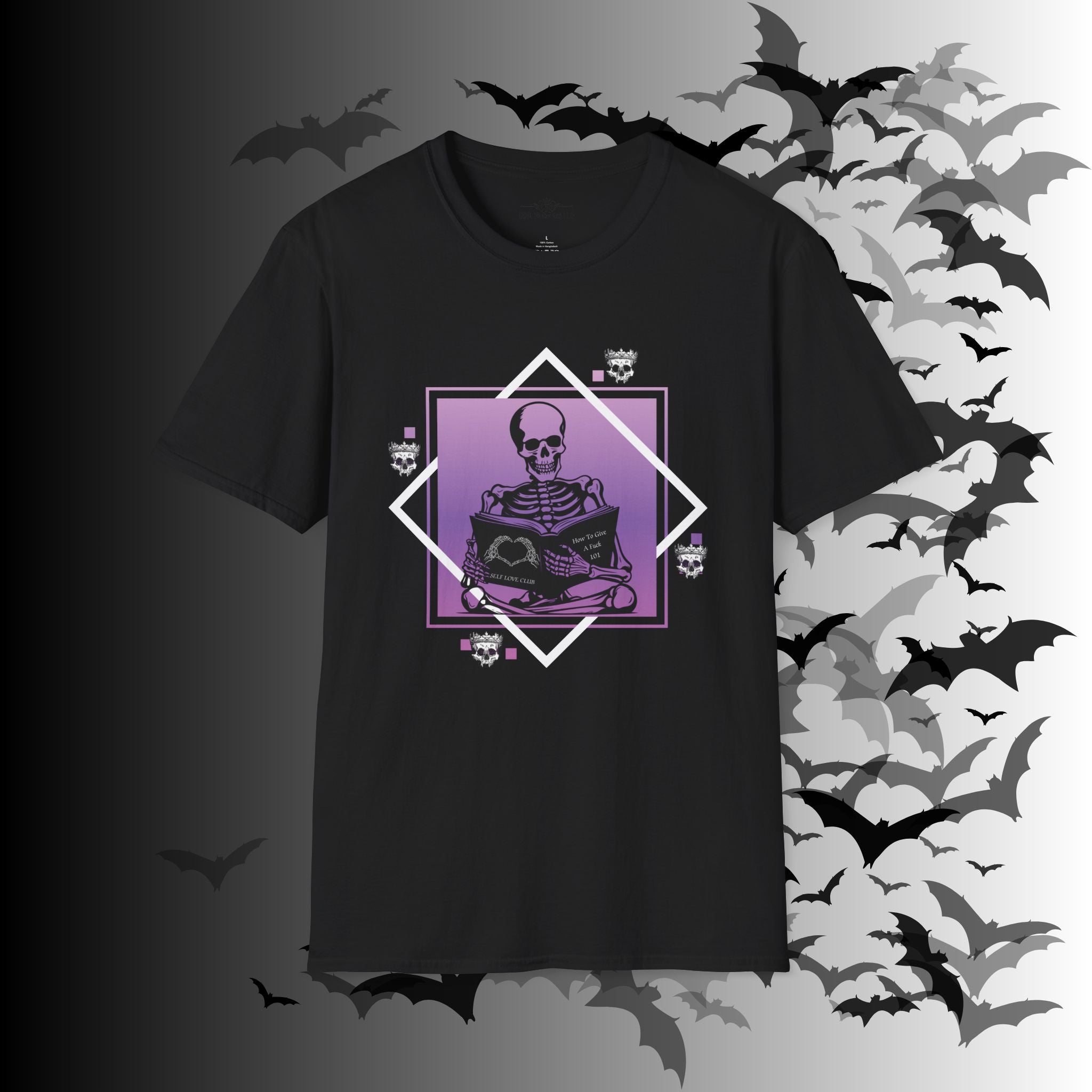 Gothic Skeleton Self Love Club T-Shirt — Dark Academia Graphic Tee