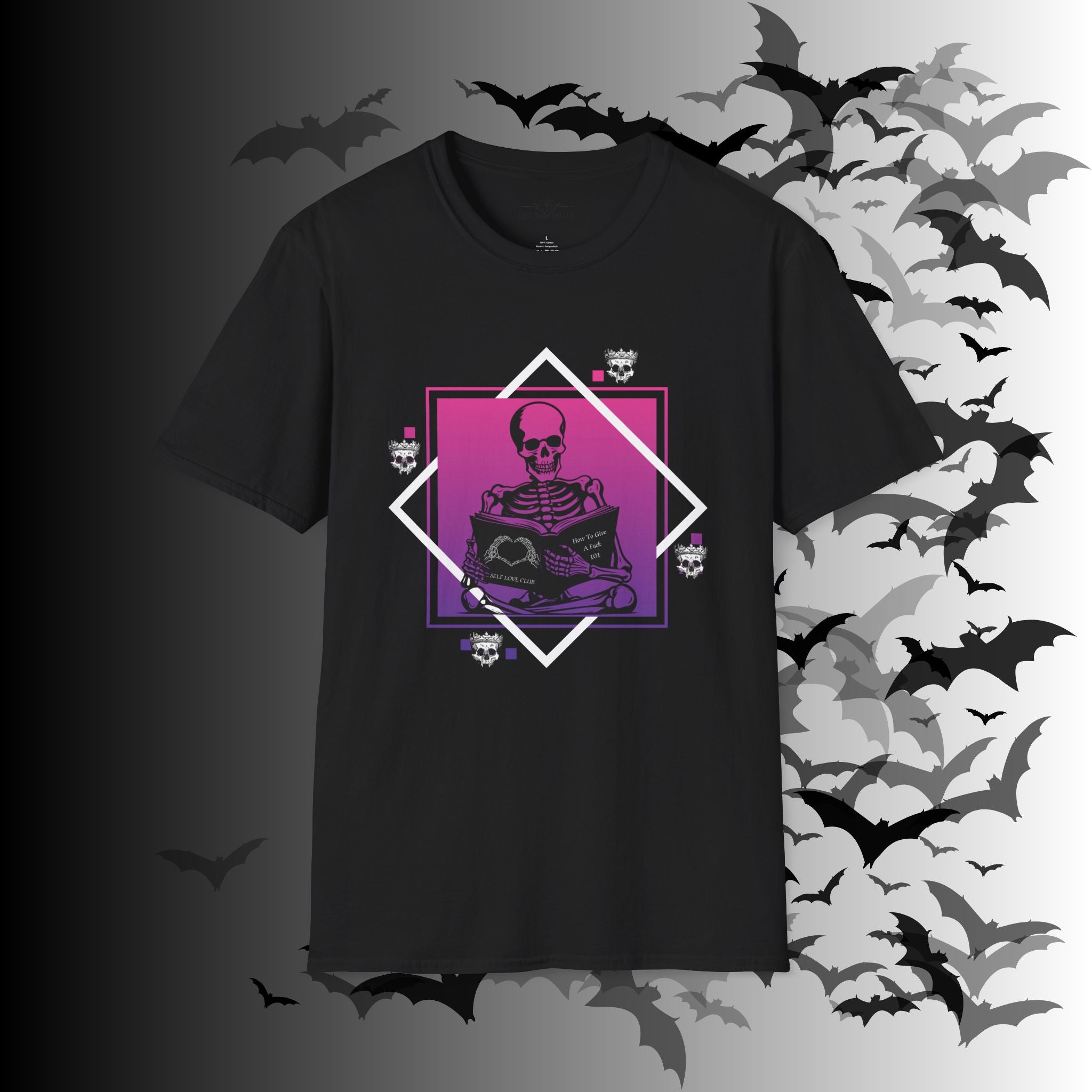 Gothic Skeleton Self Love Club T-Shirt — Dark Academia Graphic Tee