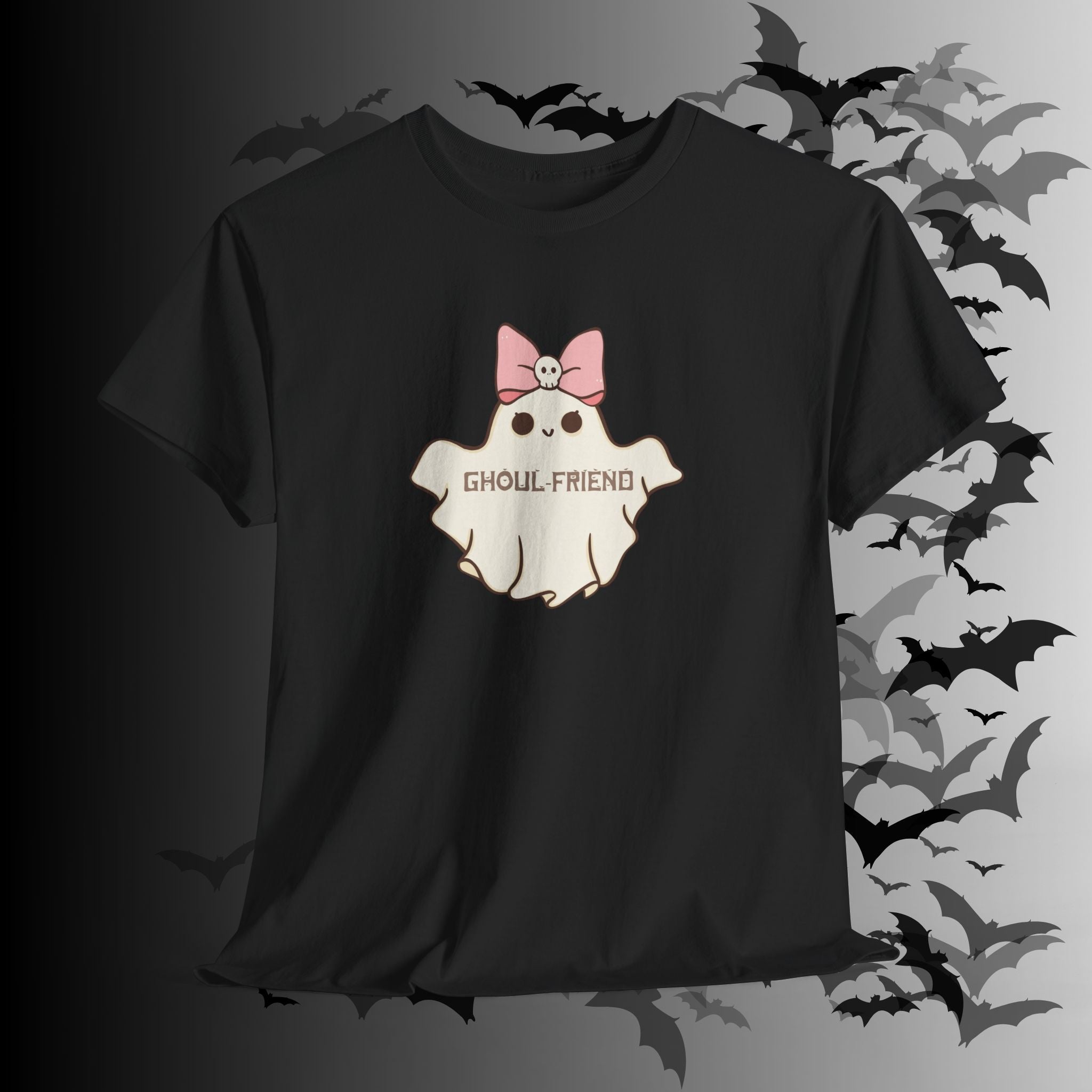 "Ghoul-Friend & Boo-Friend" Matching Ghost Couples T-Shirt — Halloween Matching Tee