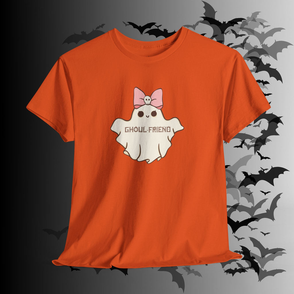 "Ghoul-Friend & Boo-Friend" Matching Ghost Couples T-Shirt — Halloween Matching Tee