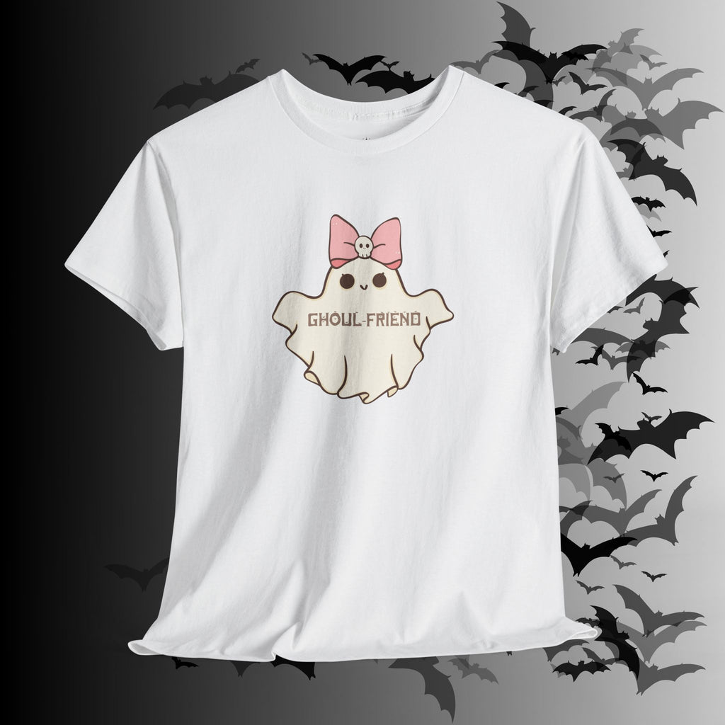 "Ghoul-Friend & Boo-Friend" Matching Ghost Couples T-Shirt — Halloween Matching Tee