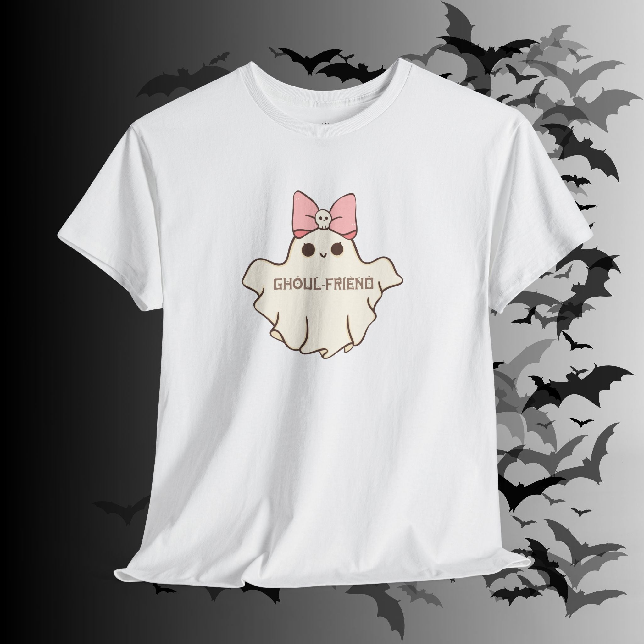 "Ghoul-Friend & Boo-Friend" Matching Ghost Couples T-Shirt — Halloween Matching Tee