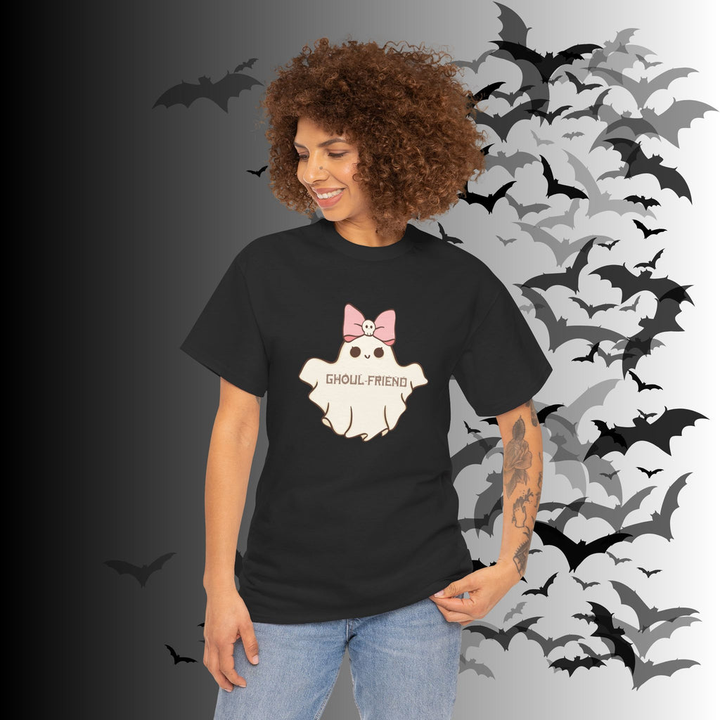 "Ghoul-Friend & Boo-Friend" Matching Ghost Couples T-Shirt — Halloween Matching Tee