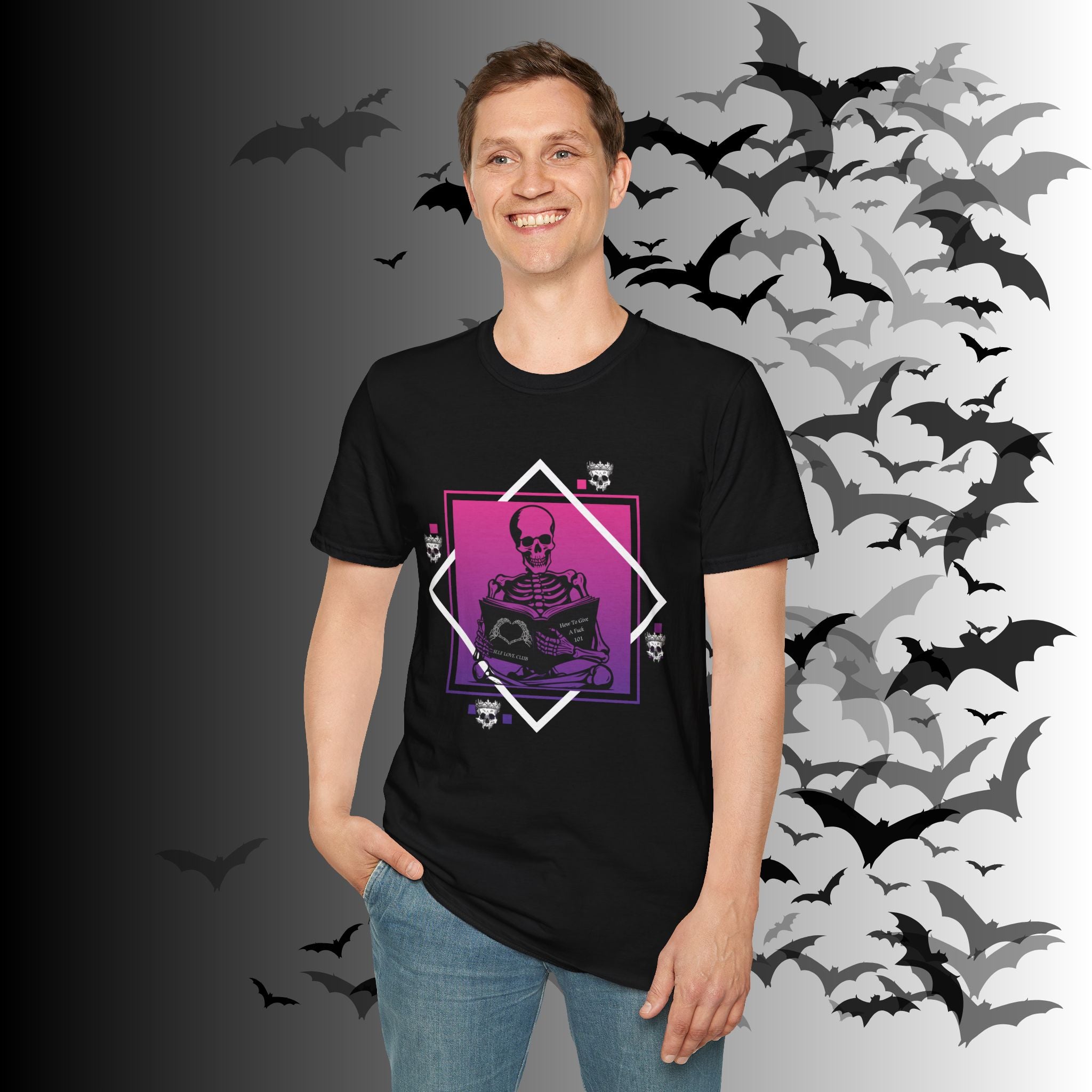 Gothic Skeleton Self Love Club T-Shirt — Dark Academia Graphic Tee