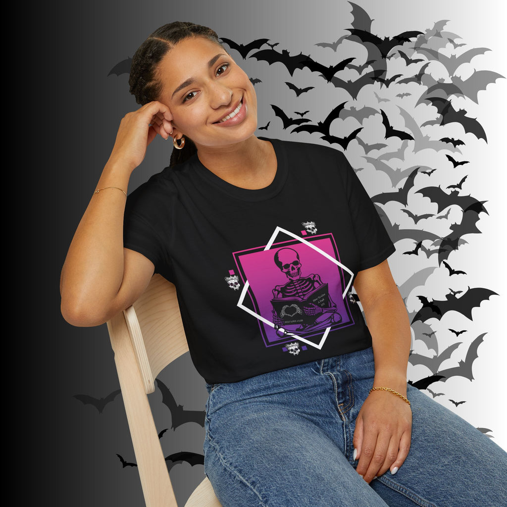 Gothic Skeleton Self Love Club T-Shirt — Dark Academia Graphic Tee