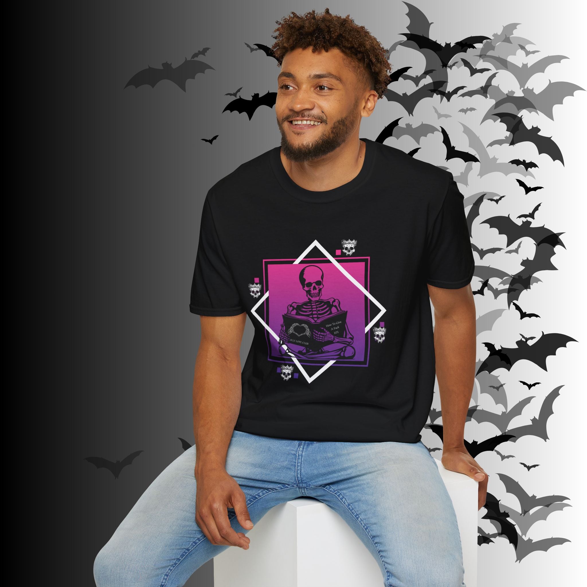 Gothic Skeleton Self Love Club T-Shirt — Dark Academia Graphic Tee