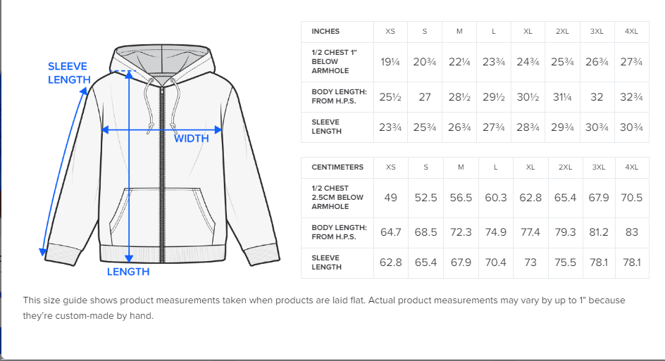 size guide
