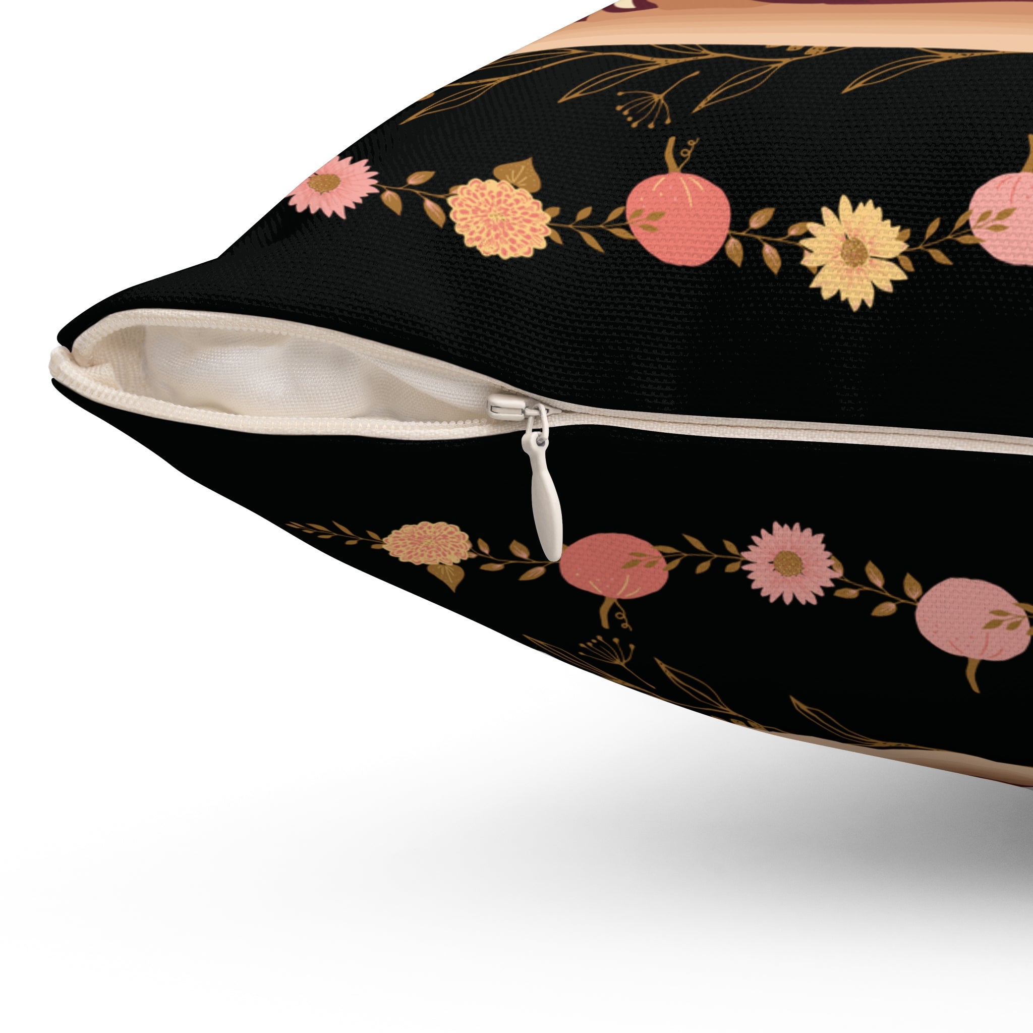 Dark Cottagecore Mushroom Throw Pillow — Forest Witch Kawaii Home Decor