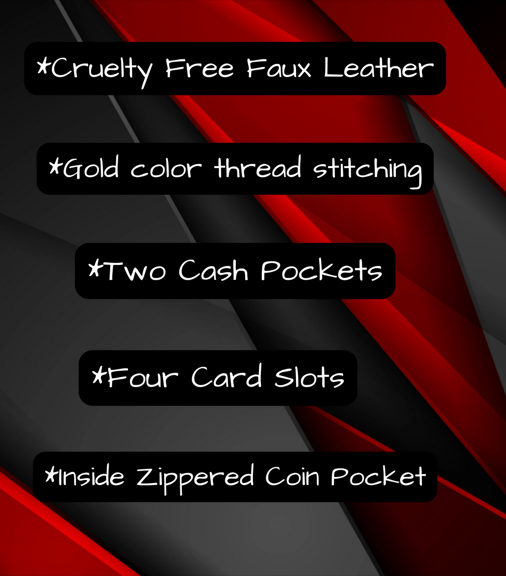 Celestial Luna Moth Wallet | Purple Witchy Faux Leather Zipper Clutch