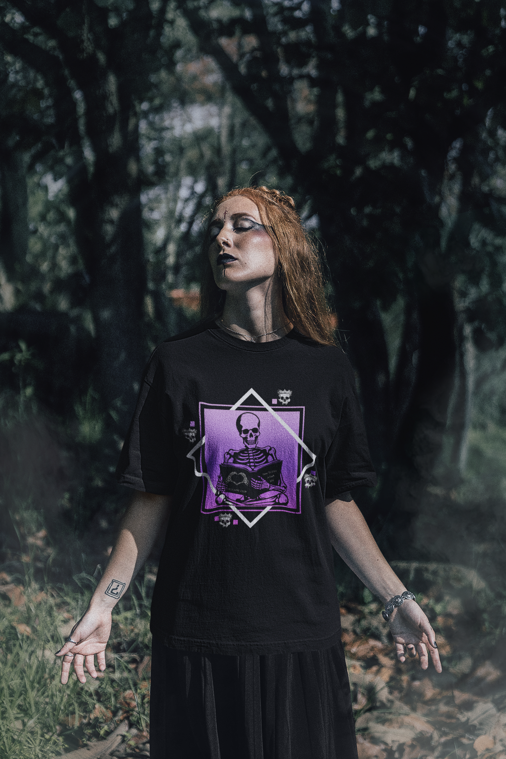 Gothic Skeleton Self Love Club T-Shirt — Dark Academia Graphic Tee